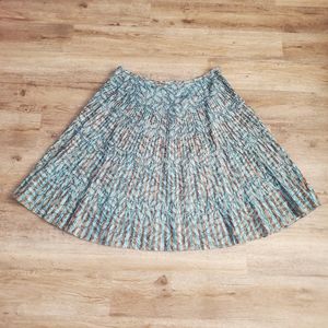 Midi Skirt Turquoise & Brown 14